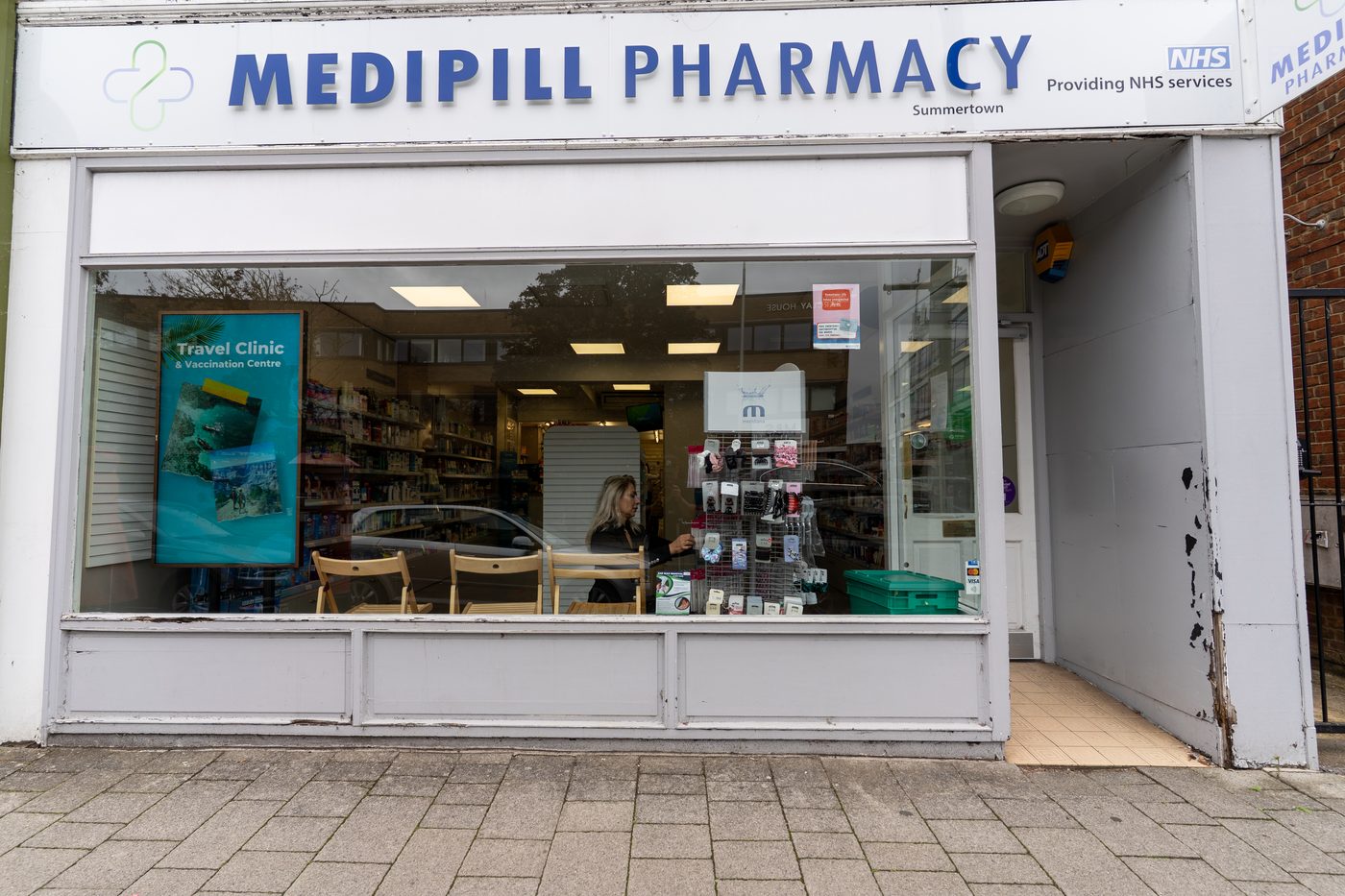 MediPill Pharmacy Summertown shopfront, Banbury Road