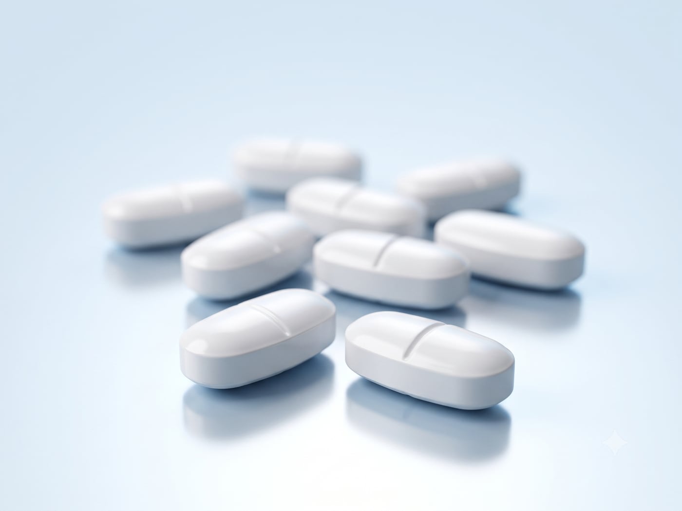 White oral semaglutide tablets