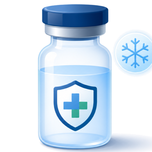 Flu and COVID vaccination illustration